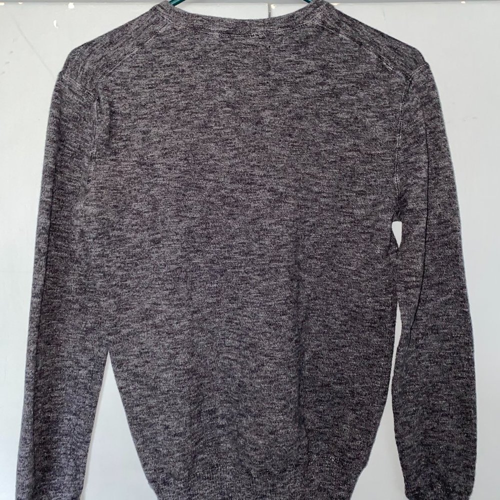 American Eagle Pullover V-neck long Sleeve Sweater Gray - Picture 3 of 6